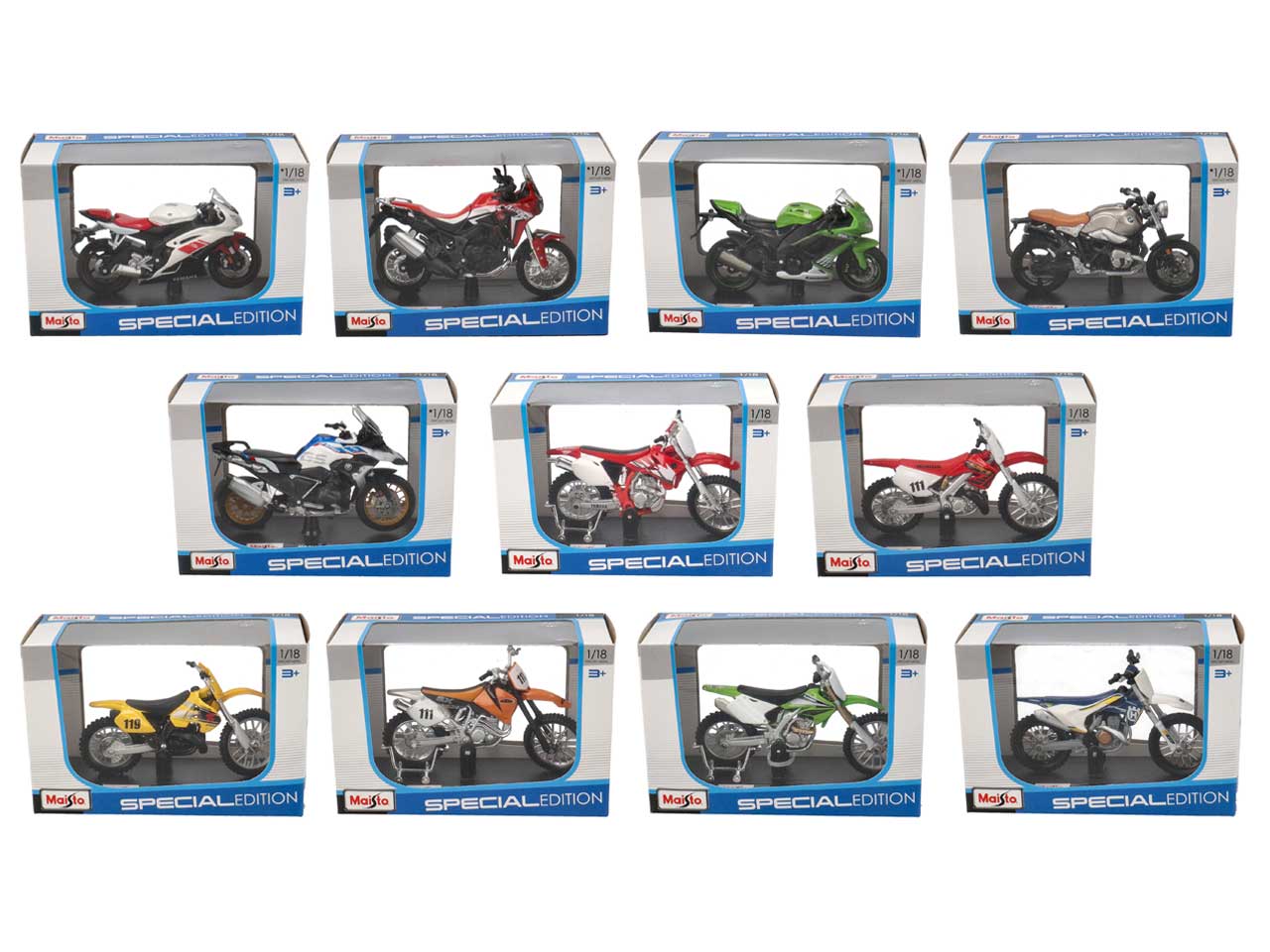 BURAGO MAISTO - MOTO STRADALI 1:18